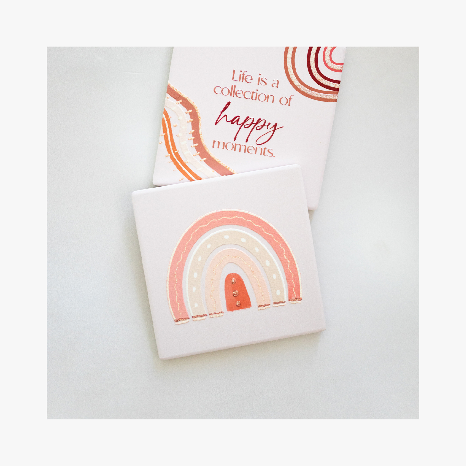 Ceramic Coaster - Rainbow