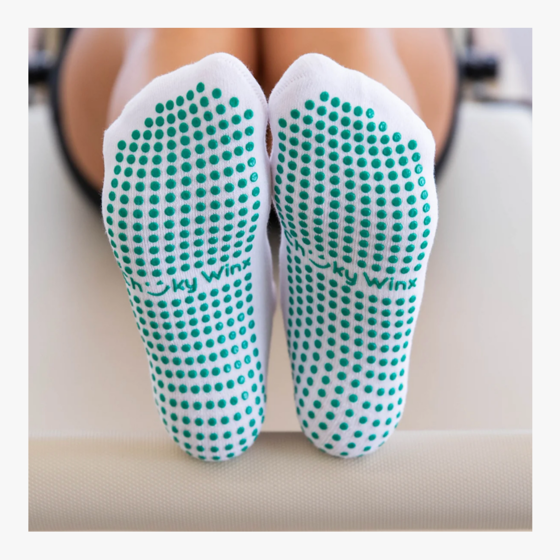 Crew Grip Socks - Green Stripe