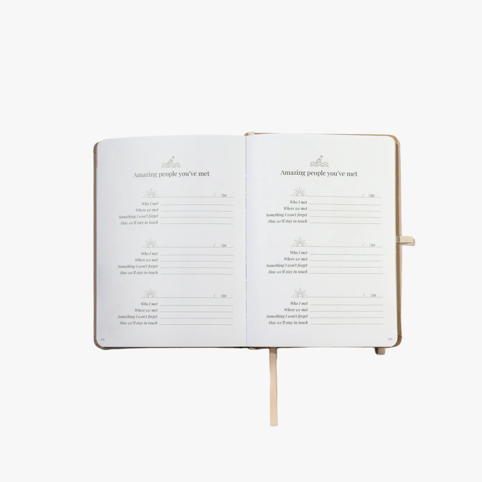 Journalfy Travel Journal - Earthy Taupe