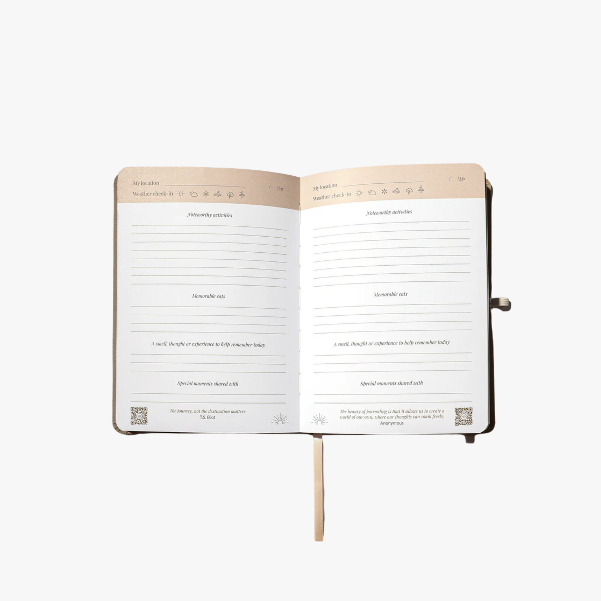 Journalfy Travel Journal - Forest Green