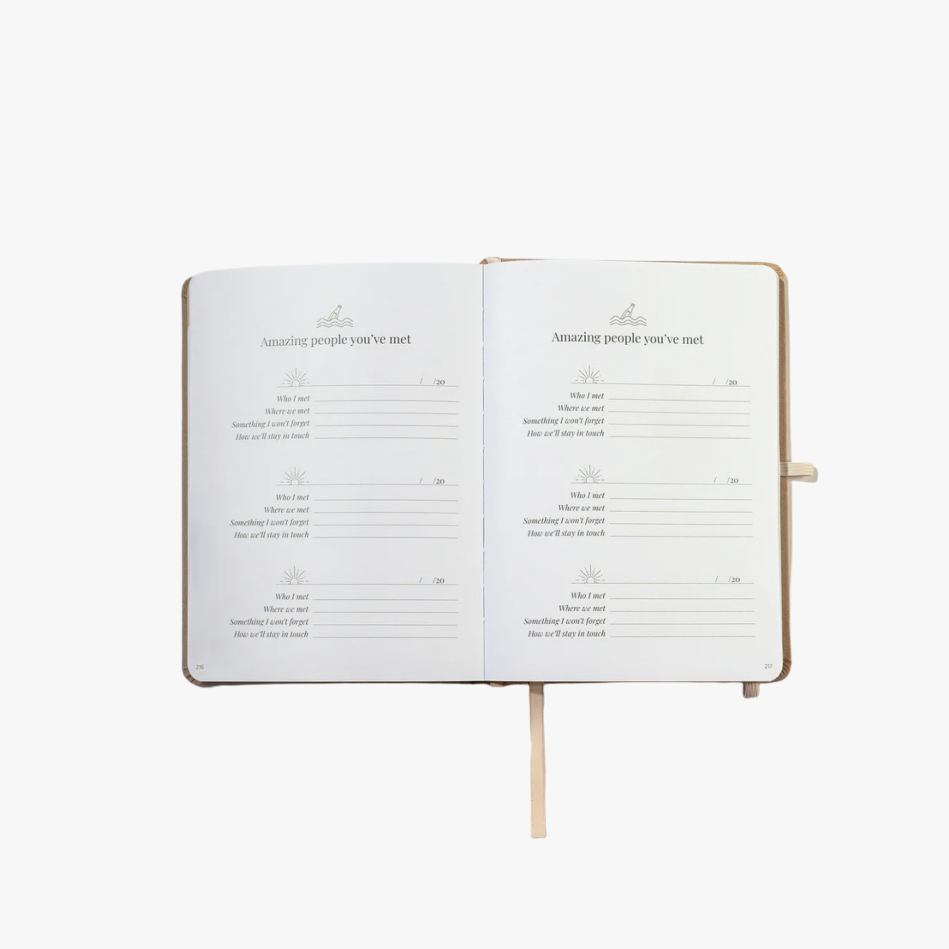 Journalfy Travel Journal - Sunlit Sand