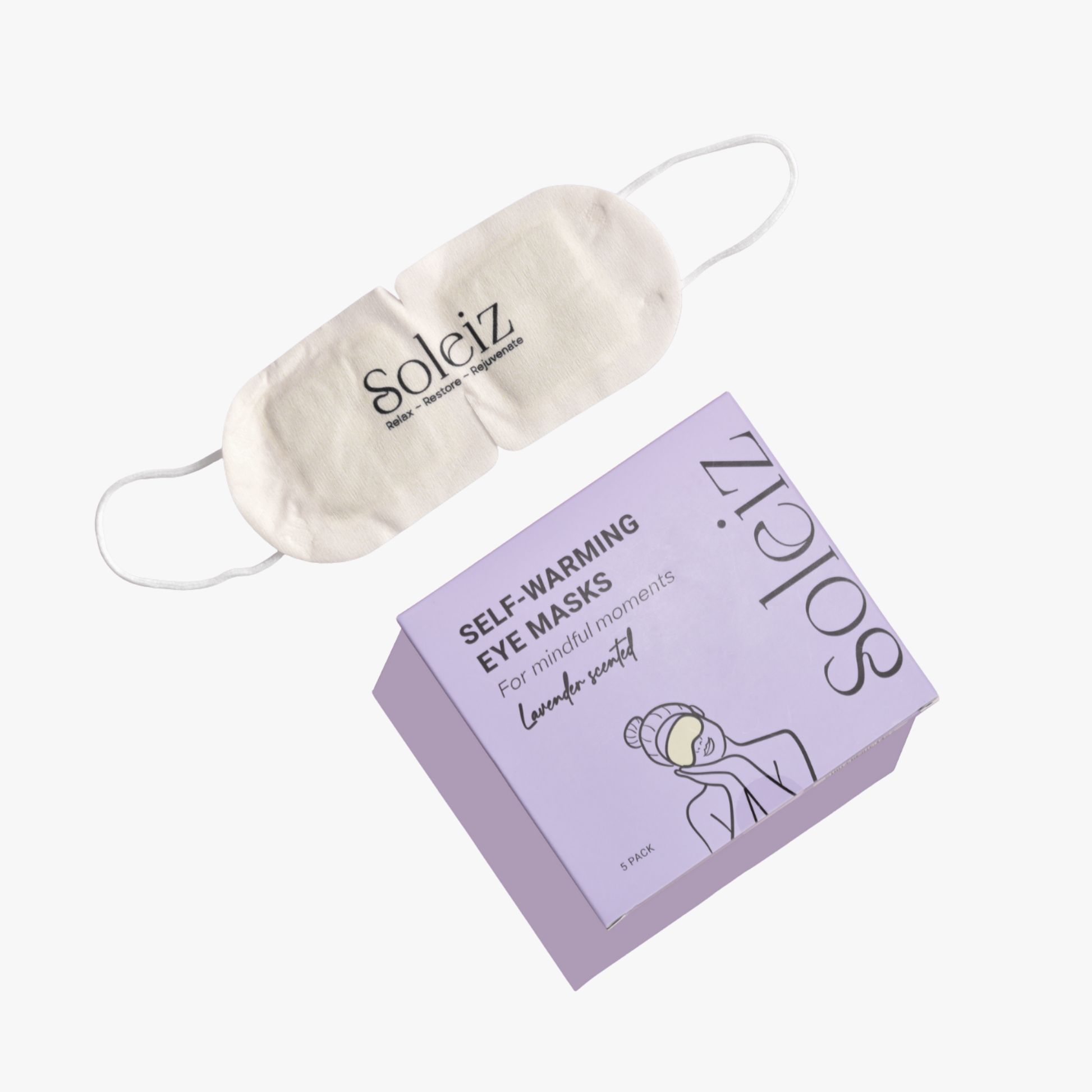 Self Heating Eye Mask - Lavender (5 Pack)