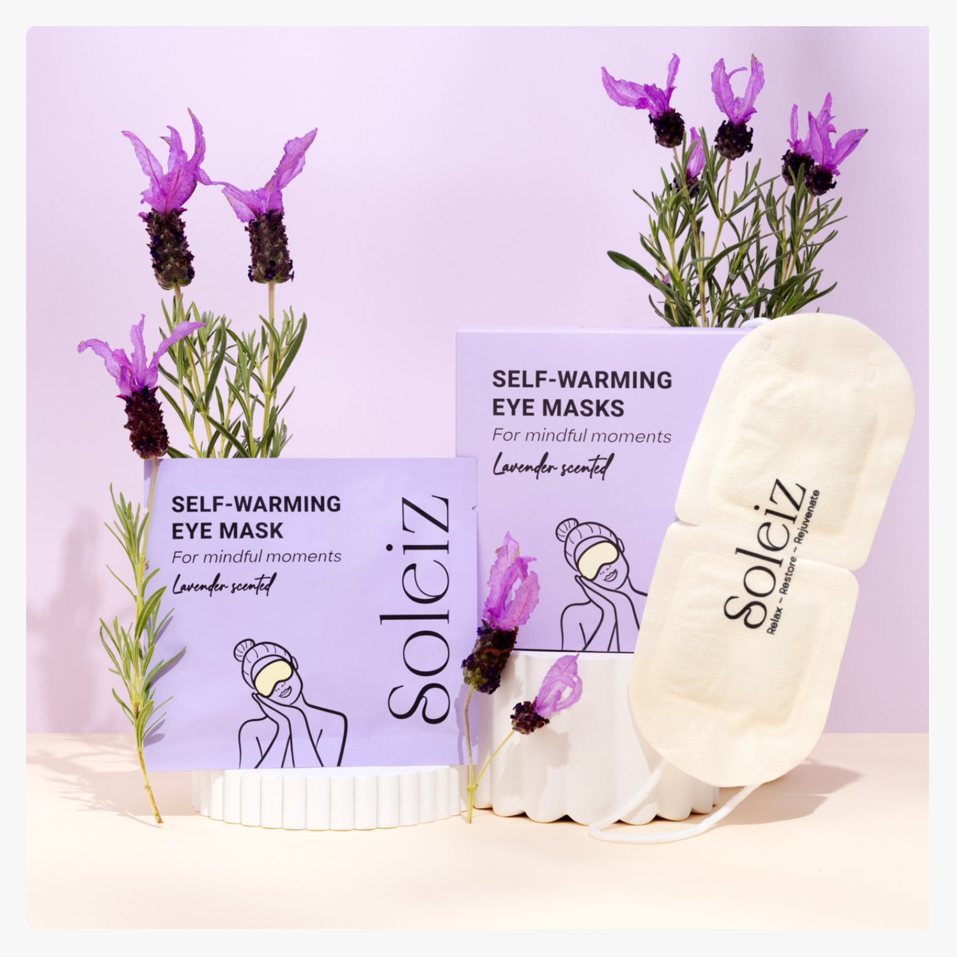 Self Heating Eye Mask - Lavender (5 Pack)