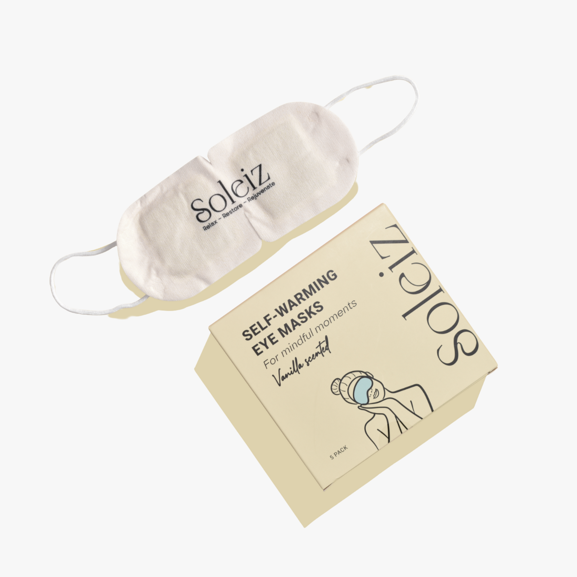 Self Heating Eye Mask - Vanilla (5 Pack)