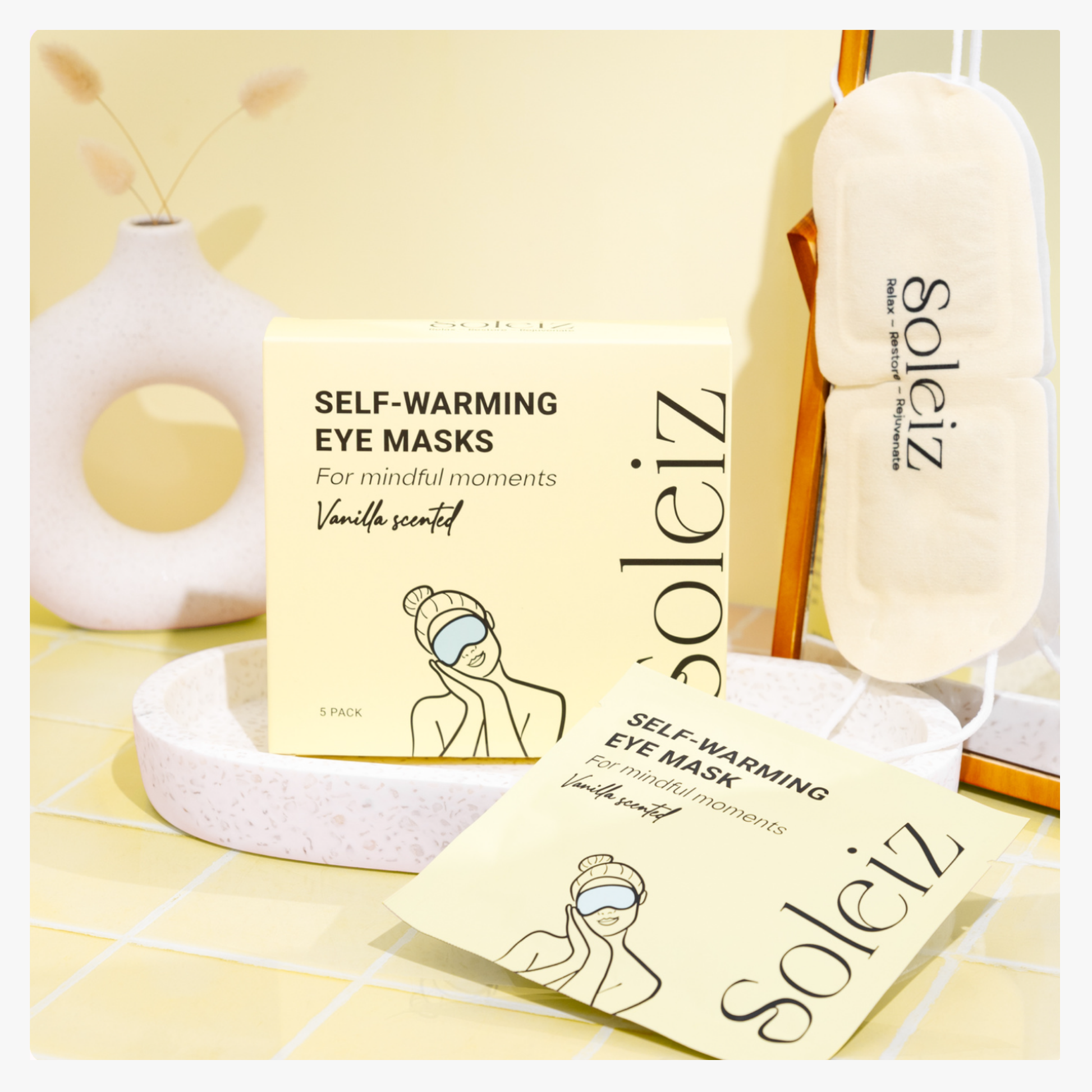 Self Heating Eye Mask - Vanilla (5 Pack)