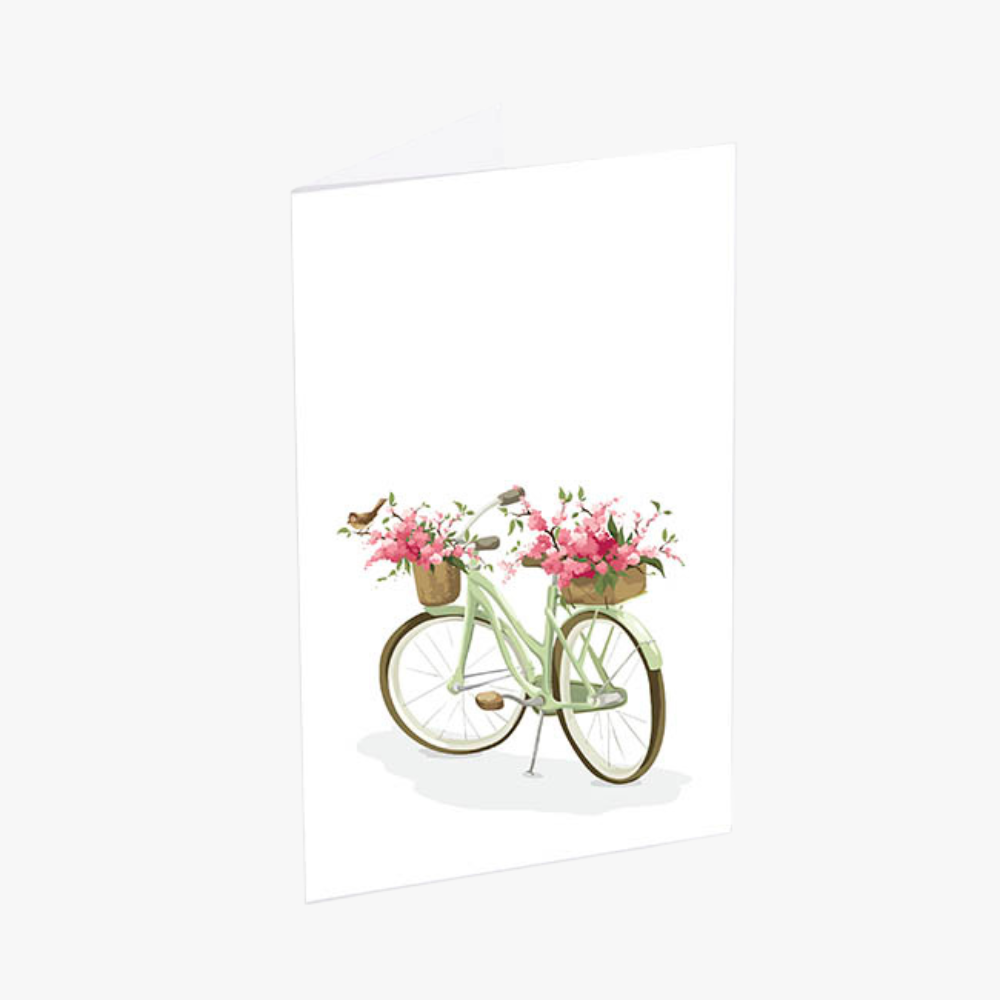 Classic Mini Card- Garden Bike