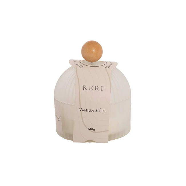 Ribbed Dome Candle - Vanilla & Fig