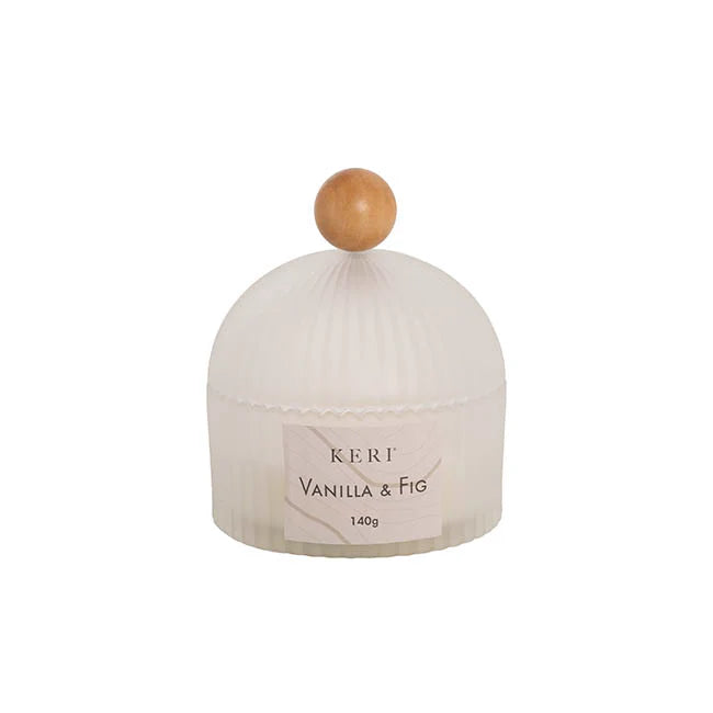 Ribbed Dome Candle - Vanilla & Fig