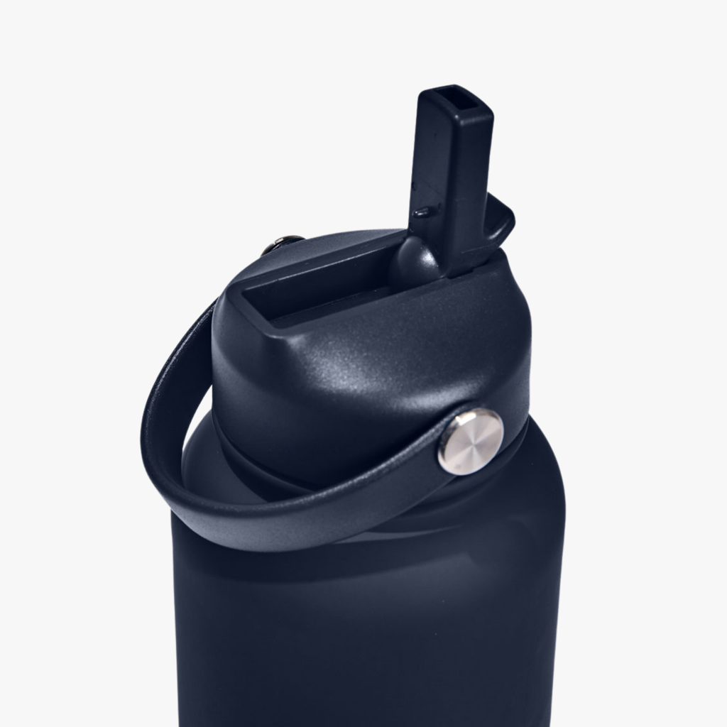 Water Bottle 900ml Straw - Navy