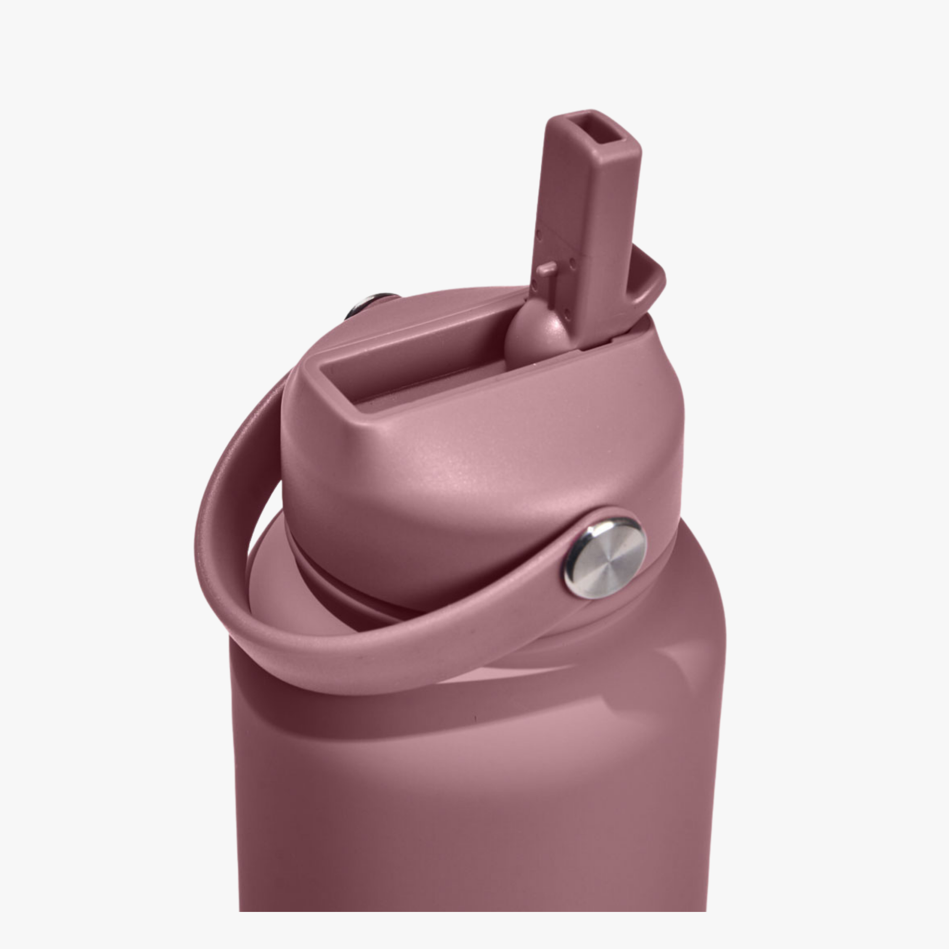 Water Bottle 900ml Straw - Plum