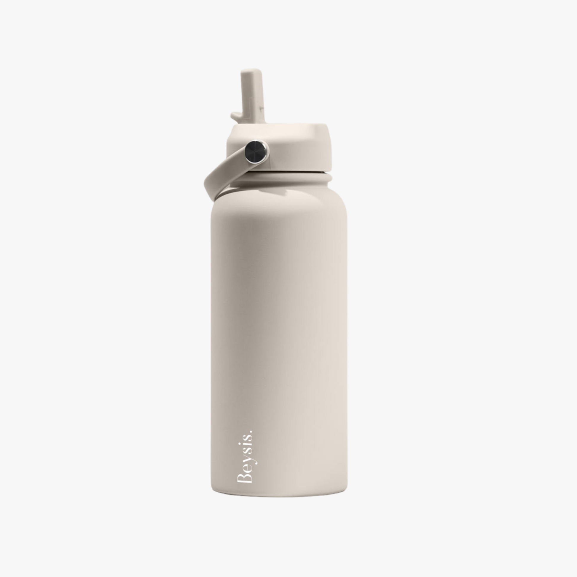Water Bottle 900ml Straw - Stone