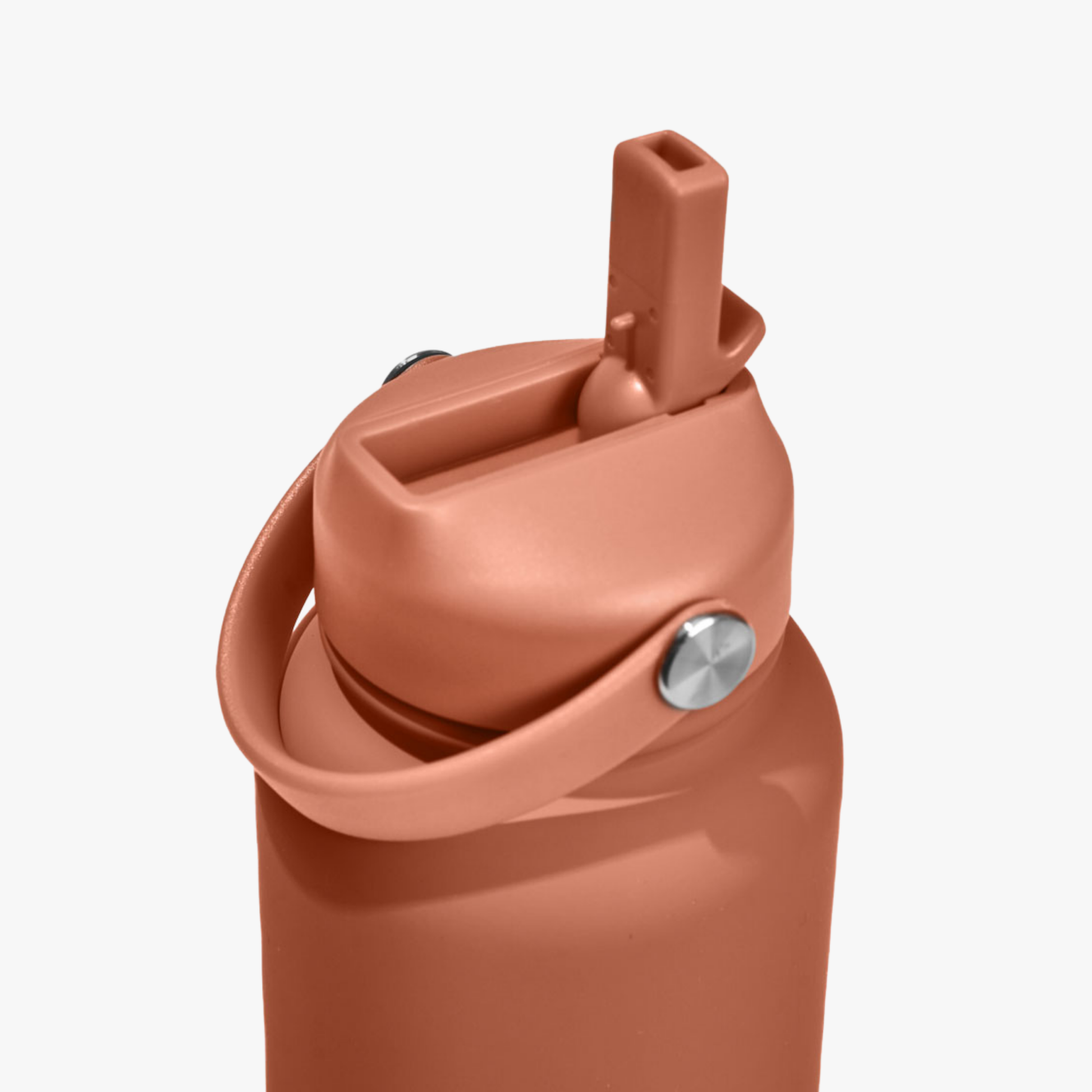 Water Bottle 900ml Straw - Terracotta