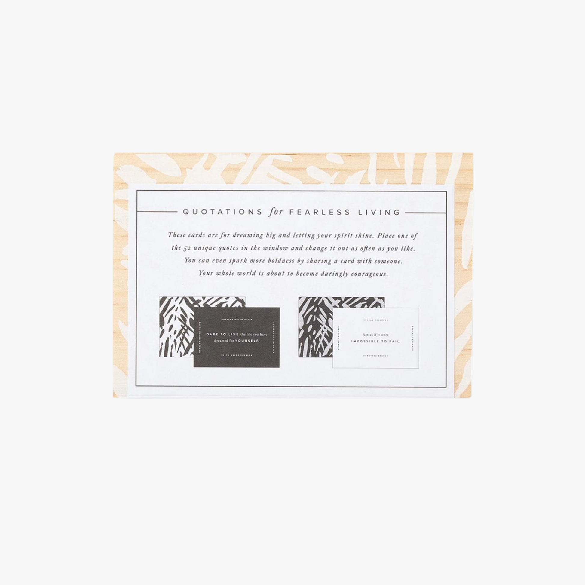 Desktop Inspiration Cards - Be Fearless