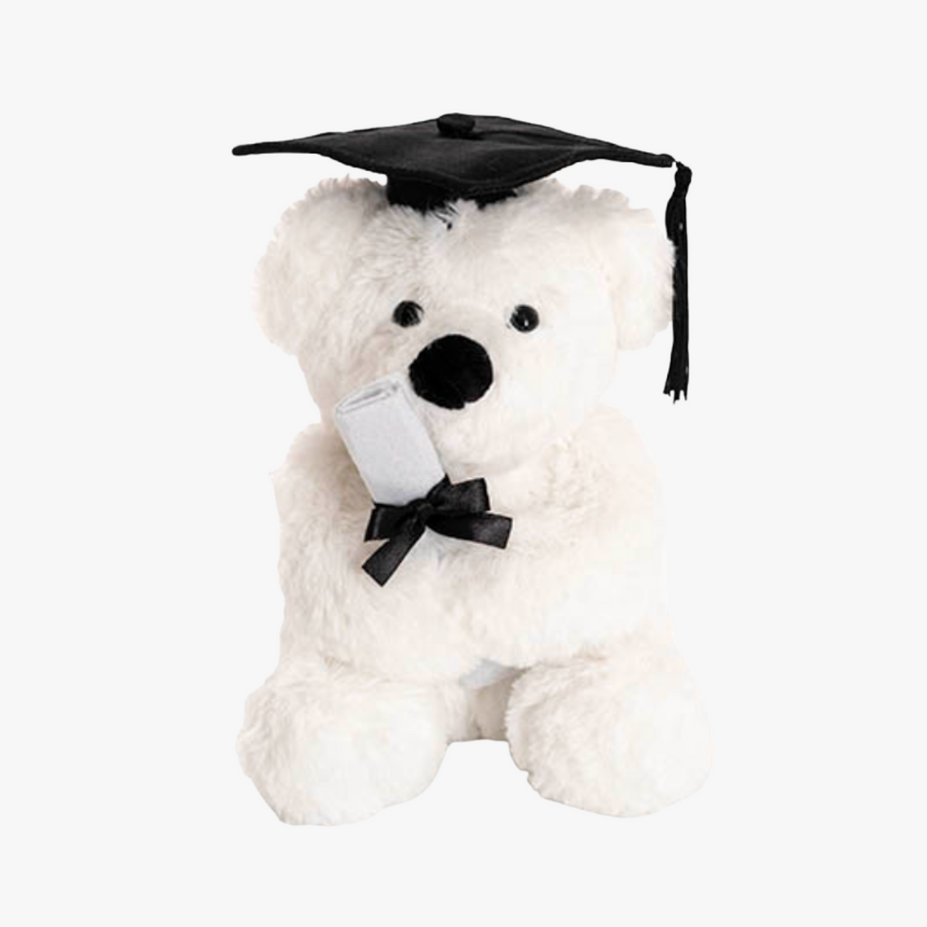 Harvey Graduation Bear - White