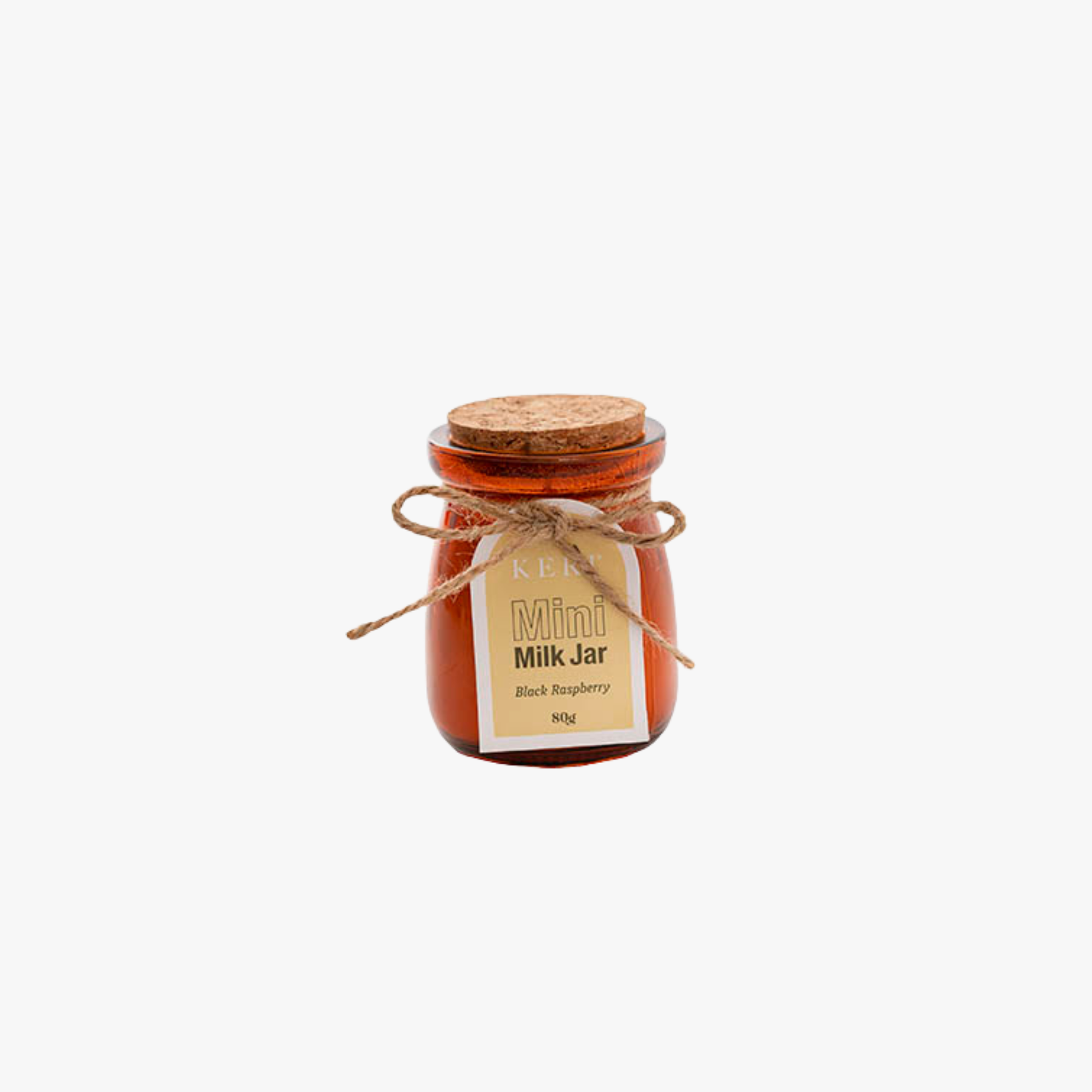 Mini Milk Jar Candle 80g - Black Raspberry